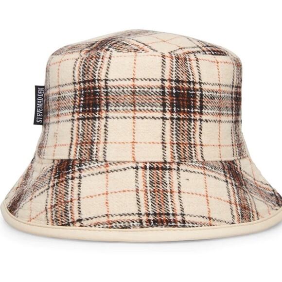 Steve madden reversible 90s Style bucket hat cream - Picture 6 of 8